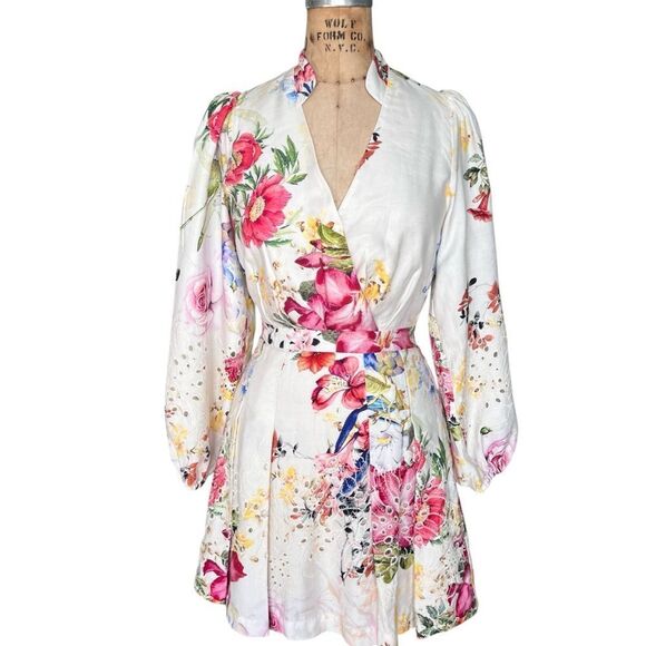 MARCIANO by Guess Floral Mini Dress 
Size 0 - Picture 1 of 10